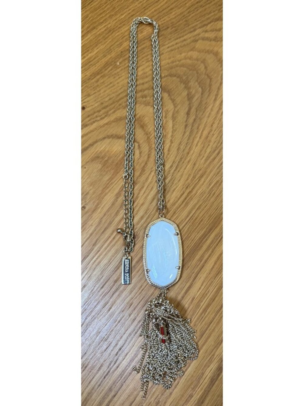 Kendra Scott Gold Rayne Long Tassel Pendant Necklace 30"